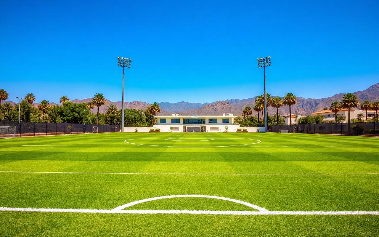 Marbella football training facility used for the Newham College school sports trip