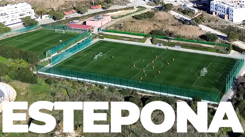 Estepona Football Centre — aerial pitches graphic