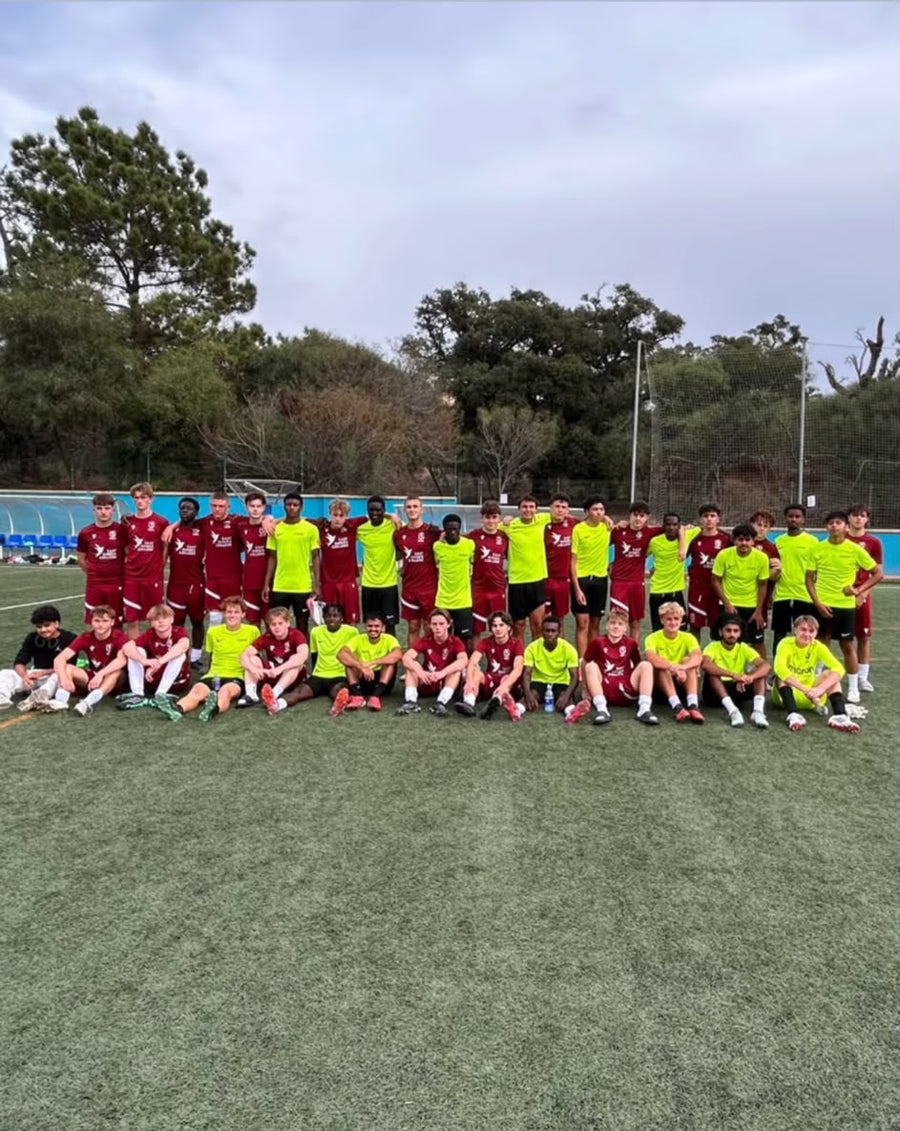 Hastings United football group on the pitch during their Marbella tour